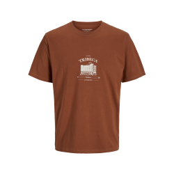 JACK & JONES Jorboston Graphic Tee Kortærmet Crew Neck - Arabian Spice