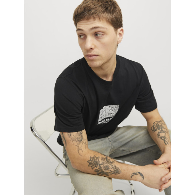 JACK & JONES Jorboston Graphic T-shirt - Sort