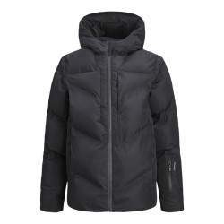 JACK & JONES JUNIOR Cosplay Heat Quilted Puffer Jakke - Sort