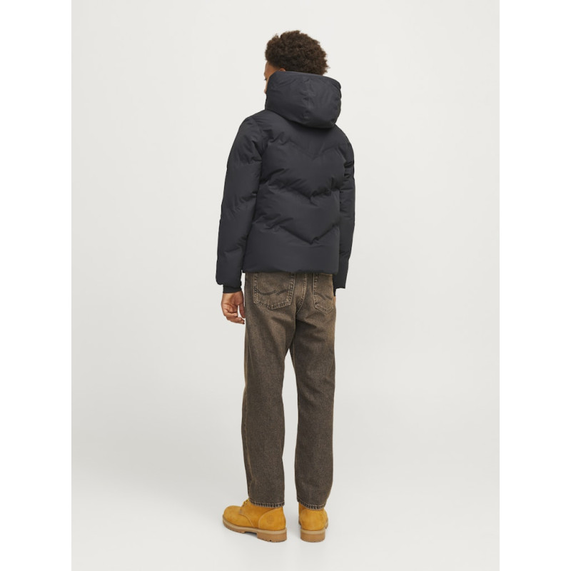 JACK & JONES JUNIOR Cosplay Heat Quilted Puffer Jakke - Sort