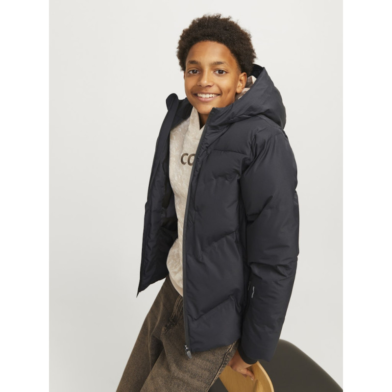 JACK & JONES JUNIOR Cosplay Heat Quilted Puffer Jakke - Sort