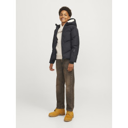 JACK & JONES JUNIOR Cosplay Heat Quilted Puffer Jakke - Sort