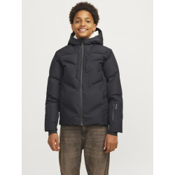 JACK & JONES JUNIOR Cosplay Heat Quilted Puffer Jakke - Sort