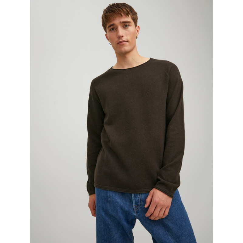 JACK & JONES Ehill Strik Sweater - Mulch
