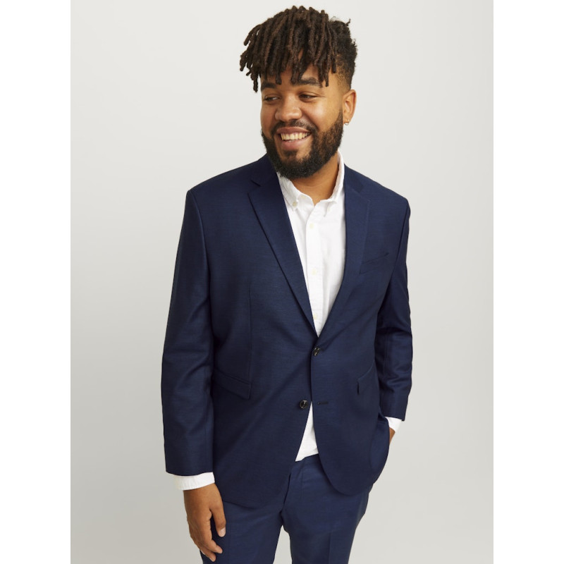 JACK & JONES Plus Jprsolaris Blazer  Pls - Dark Navy
