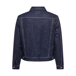 ONLY CARMAKOMA Madison Rinse Denim Jakke - Dark Blue Denim