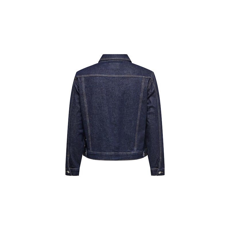 ONLY CARMAKOMA Madison Rinse Denim Jakke - Dark Blue Denim