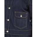 ONLY CARMAKOMA Madison Rinse Denim Jakke - Dark Blue Denim