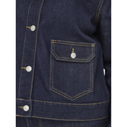 ONLY CARMAKOMA Madison Rinse Denim Jakke - Dark Blue Denim