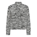 ONLY Cassie Zebra Denim Skjorte - Light Grey Denim