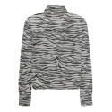 ONLY Cassie Zebra Denim Skjorte - Light Grey Denim