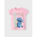 NAME IT MINI Folly Stitch Top - Pink Frosting
