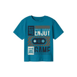 NAME IT Bennibo Kortærmet Nreg Top Pb - Fjord Blue