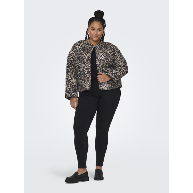 ONLY CARMAKOMA Hallie Quiltet Jakke - Sandshell