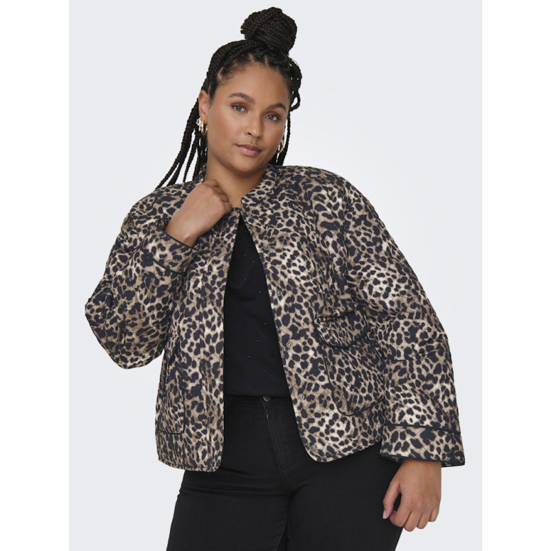 ONLY CARMAKOMA Hallie Quiltet Jakke - Sandshell