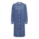 ONLY Beate Midi Denim Kjole - Medium Blue Denim