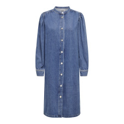 ONLY Beate Midi Denim Kjole - Medium Blue Denim