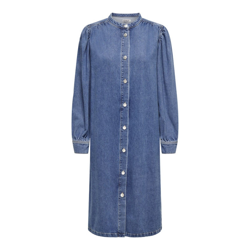 ONLY Beate Midi Denim Kjole - Medium Blue Denim