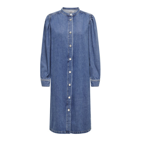 ONLY Beate Midi Denim Kjole - Medium Blue Denim
