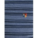 JACK & JONES Plus kortærmet polo - Striber - Medium Blue Denim