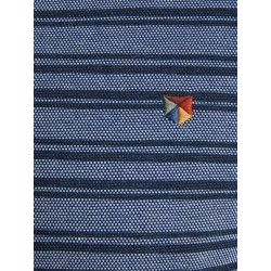 JACK & JONES Plus kortærmet polo - Striber - Medium Blue Denim