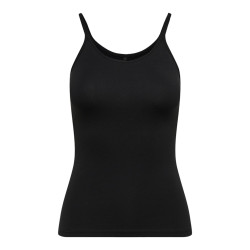 ONLY Love Strap Singlet Top - Sort