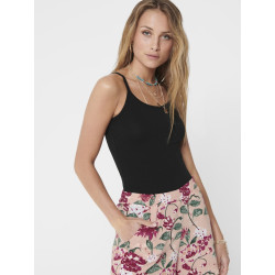 ONLY Love Strap Singlet Top - Sort