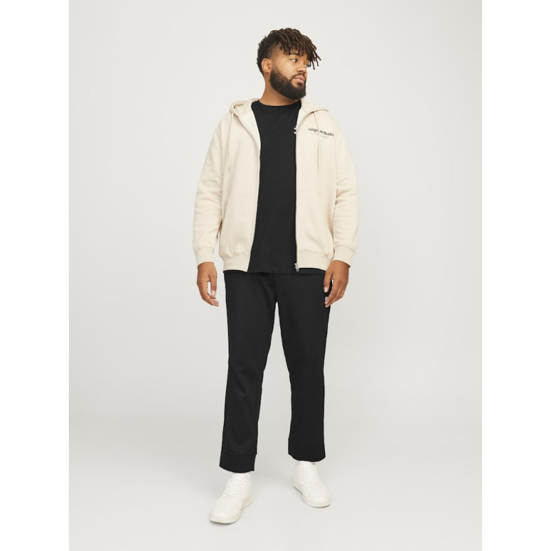 JACK & JONES Plus Size Slim Fit Sweatpants - Sort