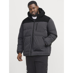 JACK & JONES Plus Otto Puffer Jakke - Asphalt