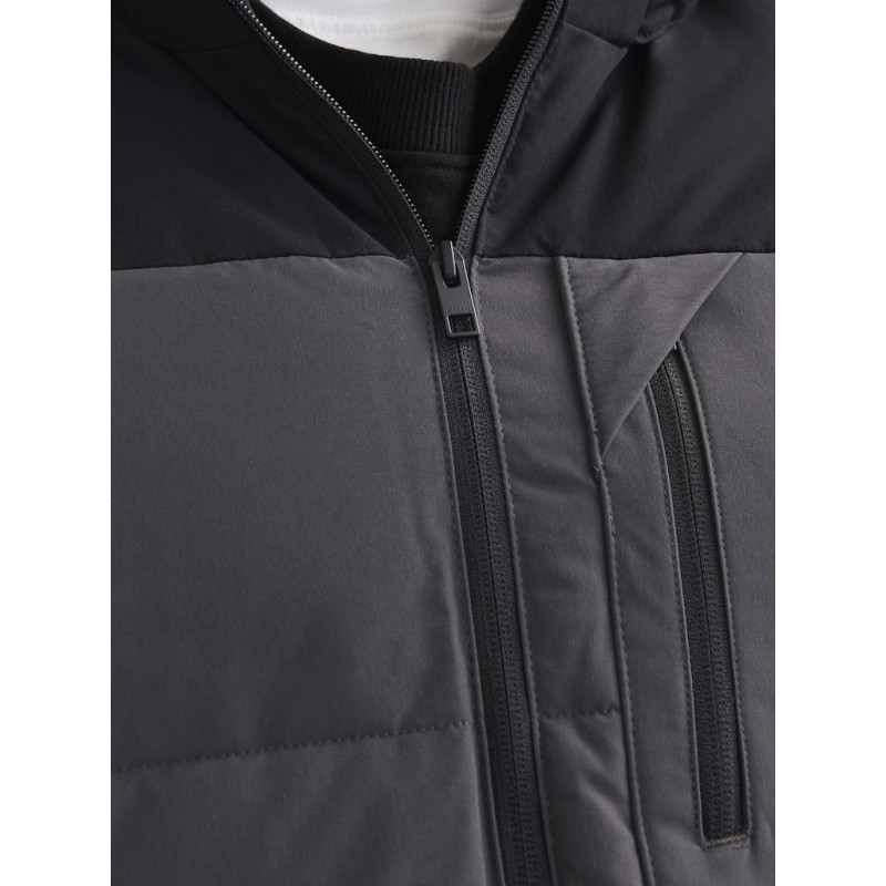 JACK & JONES Plus Otto Puffer Jakke - Asphalt