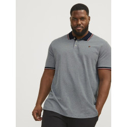 JACK & JONES Plus Bluwin S/S Polo - Mood Indigo