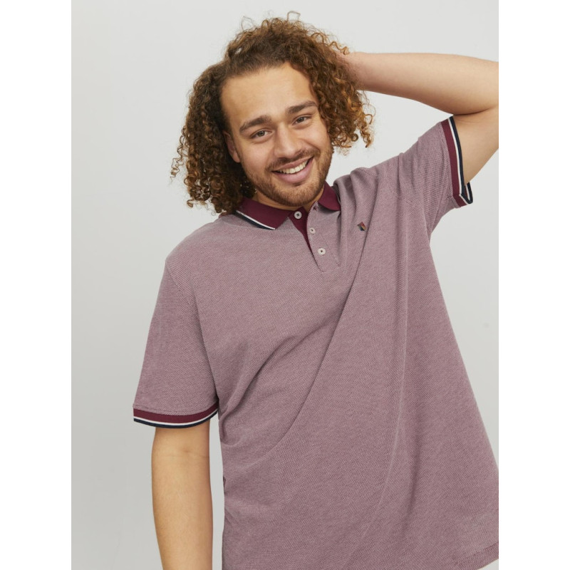 JACK & JONES Plus Poloshirt - Red Dahlia