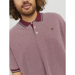 JACK & JONES Plus Poloshirt - Red Dahlia