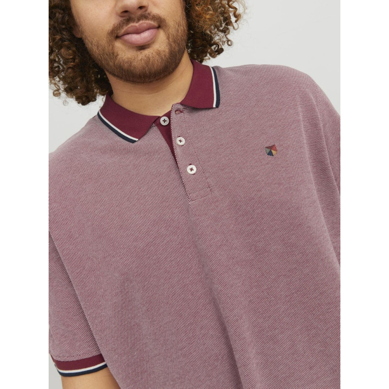 JACK & JONES Plus Poloshirt - Red Dahlia