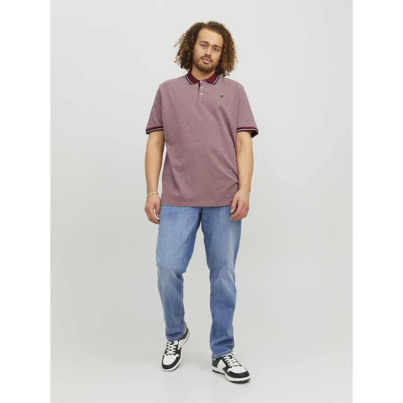 JACK & JONES Plus Poloshirt - Red Dahlia