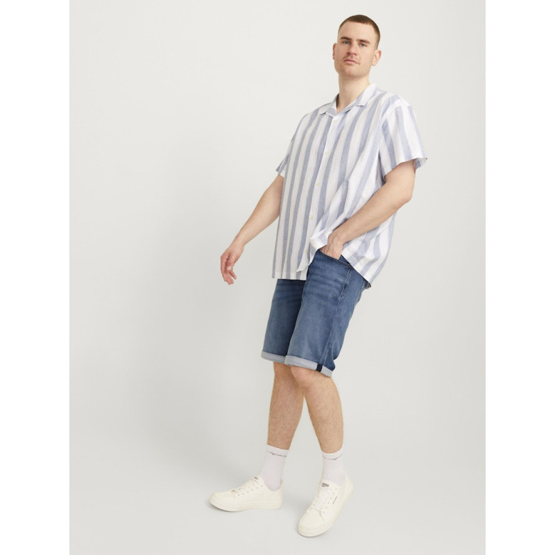 JACK & JONES Plus Size Rick Denim Shorts - Blue Denim