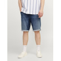 JACK & JONES Plus Size Rick Denim Shorts - Blue Denim