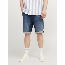 JACK & JONES Plus Size Rick Denim Shorts - Blue Denim