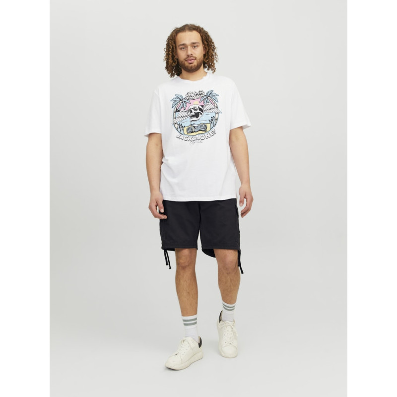 JACK & JONES Plus Size Marley Cargo Shorts - Sort