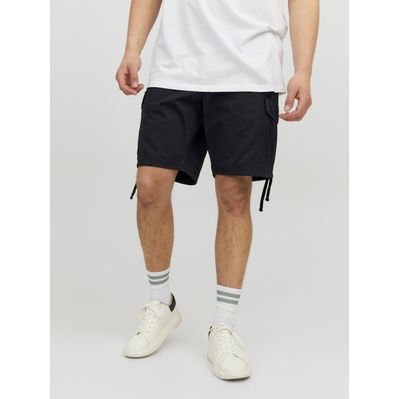 JACK & JONES Plus Size Marley Cargo Shorts - Sort