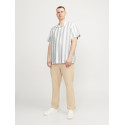 JACK & JONES Plus Size Sommer Resort S/S Hør Skjorte - Lily Pad