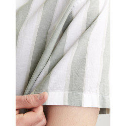 JACK & JONES Plus Size Sommer Resort S/S Hør Skjorte - Lily Pad