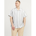 JACK & JONES Plus Size Sommer Resort S/S Hør Skjorte - Lily Pad