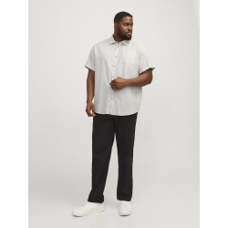JACK & JONES Plus Abel Kortærmet Skjorte - Cloud Dancer