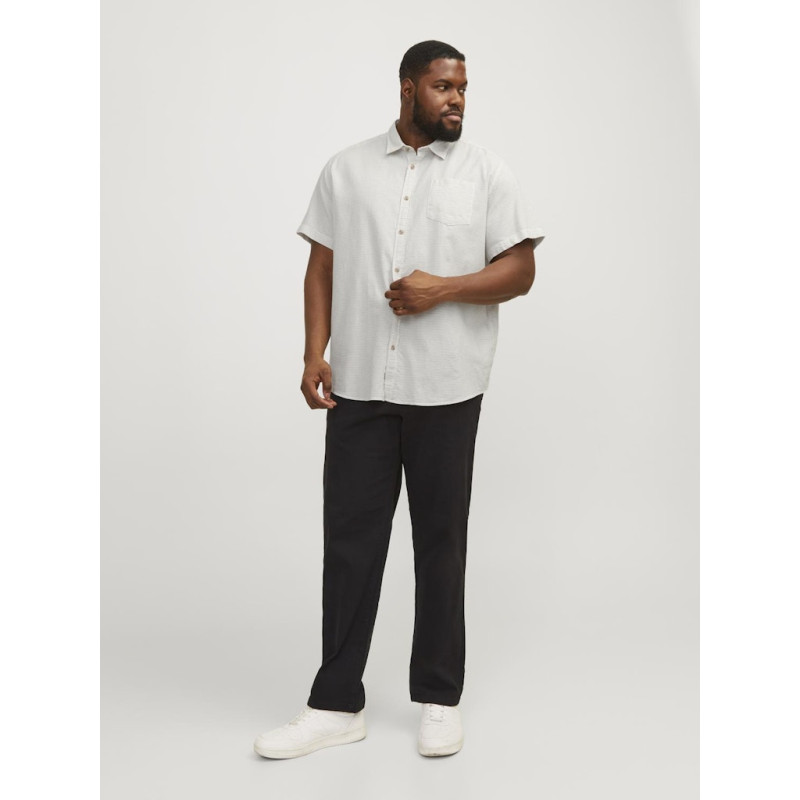 JACK & JONES Plus Abel Kortærmet Skjorte - Cloud Dancer