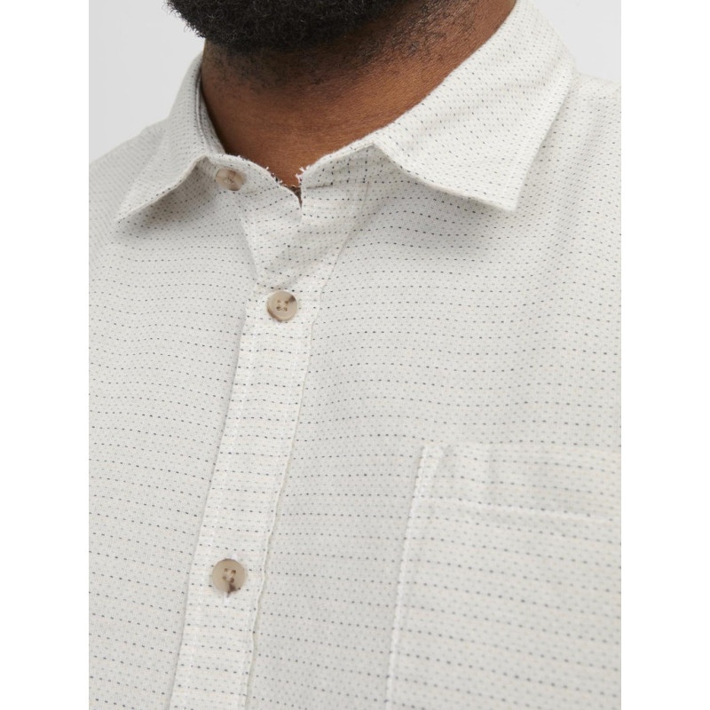 JACK & JONES Plus Abel Kortærmet Skjorte - Cloud Dancer