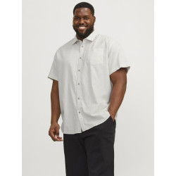 JACK & JONES Plus Abel Kortærmet Skjorte - Cloud Dancer