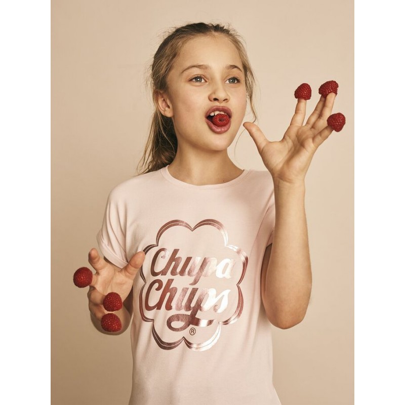 Name it Kids Chupachups Tinni T-shirt - Potpourri
