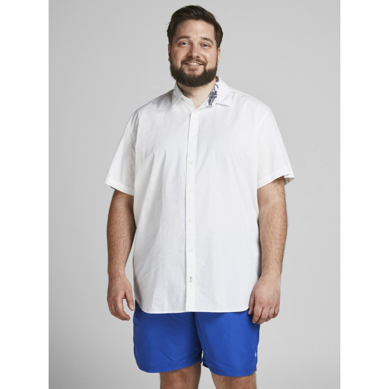 JACK & JONES Plus Charlie Kortærmet Skjorte - Cloud Dancer