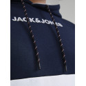 JACK & JONES Plus Reid Blocking Hoodie - Navy Blazer